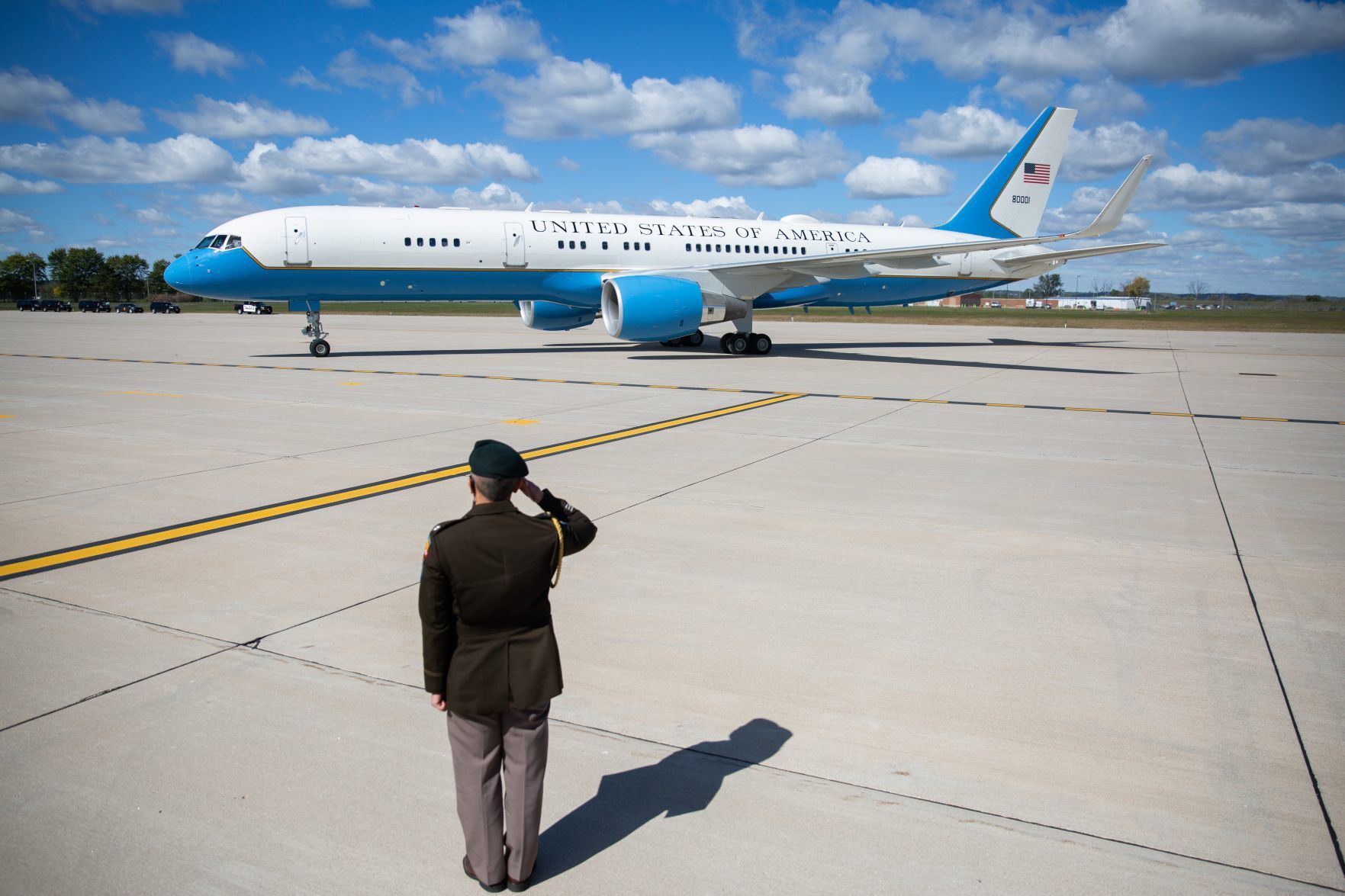 Pence arrives